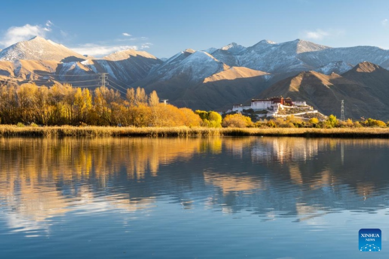 Το παν?μορφο παν?ραμα του υγροτ?που Λχαλο? στην Λ?σα