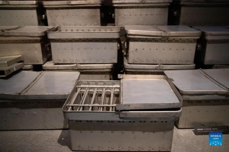 Αυτ? η φωτογραφ?α που τραβ?χτηκε στι? 10 Δεκεμβρ?ου 2022 δε?χνει του? βακτηριολογικ?? θερμοκοιτ?δε? που εκτ?θενται στο Μουσε?ο Αποδε?ξεων Εγκλημ?των Πολ?μου απ? τη Μον?δα 731 του Ιαπωνικο? Στρατο? στο Χαρμπ?ν, πρωτε?ουσα τη? επαρχ?α? Χε?λονγκτζι?νγκ τη? βορειοανατολικ?? Κ?να?. (Xinhua/Zhang Tao)