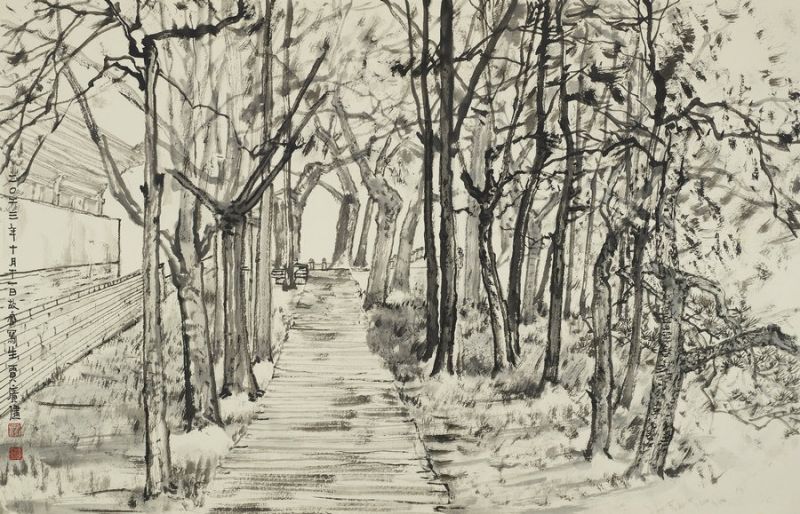 ?κθεση τ?ξη? και ισορροπ?α? με θ?μα τον κεντρικ? ?ξονα του Πεκ?νου