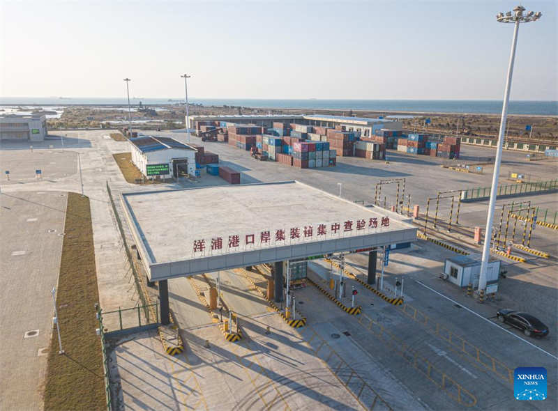 Σε εξ?λιξη η κατασκευ? του ν?ου Τελωνειακο? σταθμο? στο Yangpu τη? Χα?ν?ν