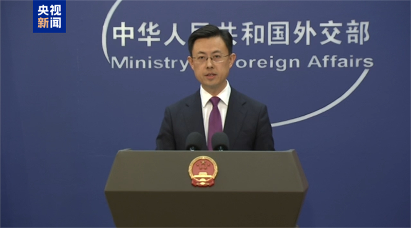 Ο εκπρ?σωπο? του κινεζικο? υπουργε?ου Εξωτερικ?ν Γκου? Τζιακο?ν κατ? την συν?ντευξη Τ?που στο Πεκ?νο, Κ?να, 6 Φεβρουαρ?ου 2025. Πηγ?: China Media Group