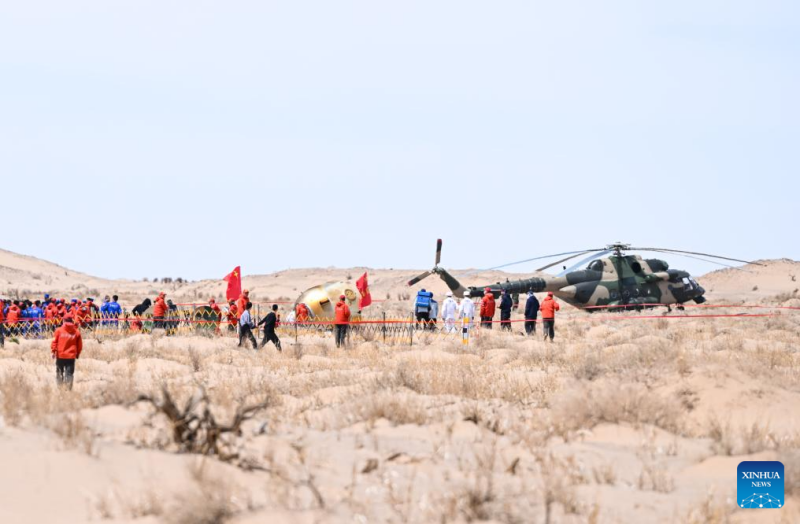 Επιτυχημ?νη επιστροφ? τη? αποστολ?? Shenzhou-19: Οι τρει? αστρονα?τε? π?τησαν Γη σ?οι και αβλαβε??