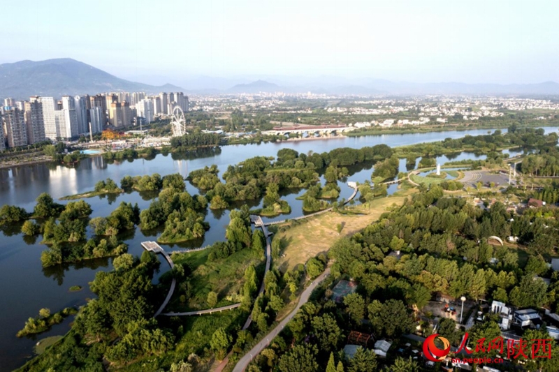 Αεροφωτογραφ?α του Π?ρκου Υγροτ?πων Τιενχ?ν. (Φωτογραφ?α / Xinhua)