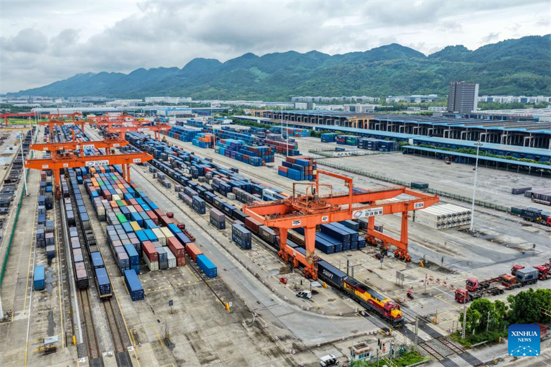 Το εμπορικ? τρ?νο Κ?να?-Ευρ?πη? απ? τη νοτιοδυτικ? Κ?να πραγματοπο?ησε π?νω απ? 3.400 δρομολ?για