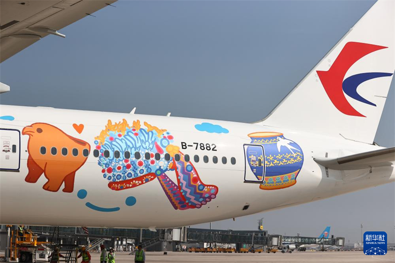 Το ζωγραφισμ?νο θεματικ? αεροπλ?νο ?Γκουομπ?? πρ?κειται να πραγματοποι?σει την παρθενικ? του πτ?ση