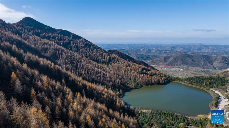 Φθινοπωριν? τοπ?ο του Βουνο? Λιοουπανσ?ν στην Αυτ?νομη Περιοχ? Νινγκσι?